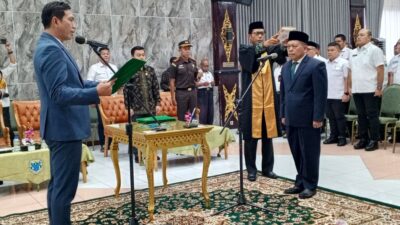 Bupati Fadhil Arief Lantik Mula P. Rambe Sebagai Pj Sekda Batanghari